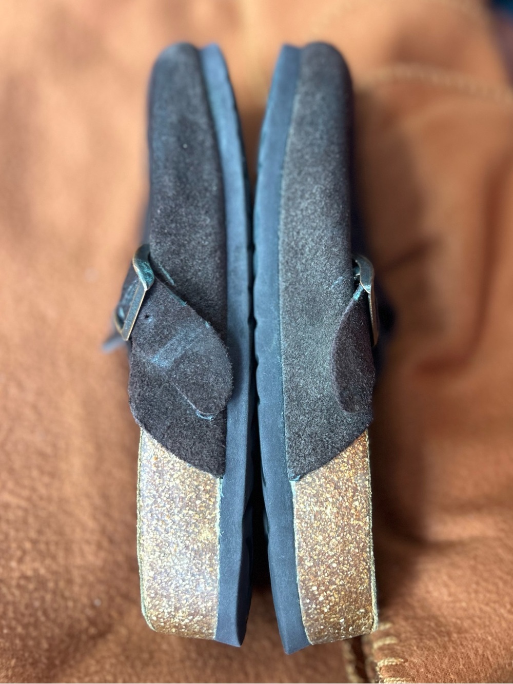 Birkenstock Betula Suede Slip-On Boston Clogs in Dark Brown size womens 7 - Picture 2 of 6